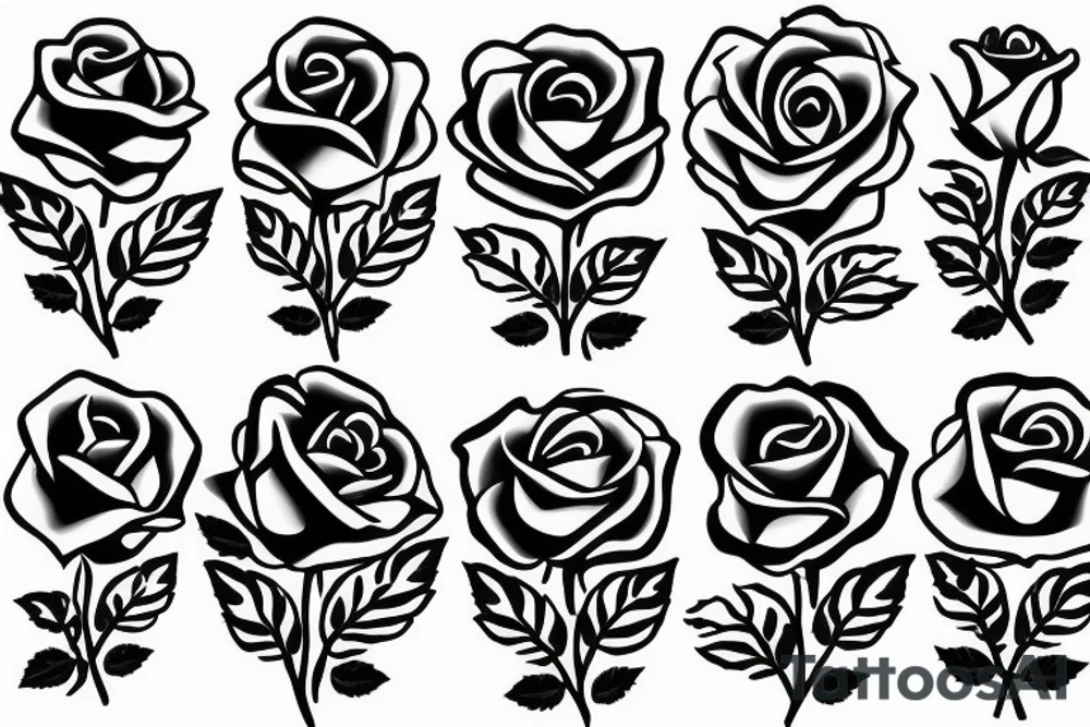 burning rose tattoo idea