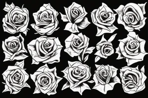 burning rose tattoo idea