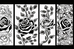 burning rose tattoo idea