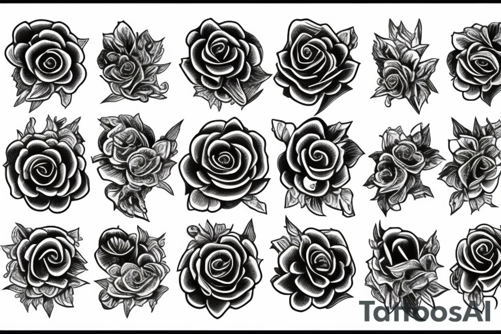 burning rose tattoo idea