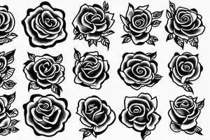 burning rose  in fire tattoo idea
