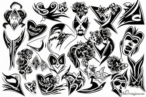 kiss tattoo idea