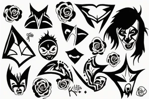 kiss tattoo idea