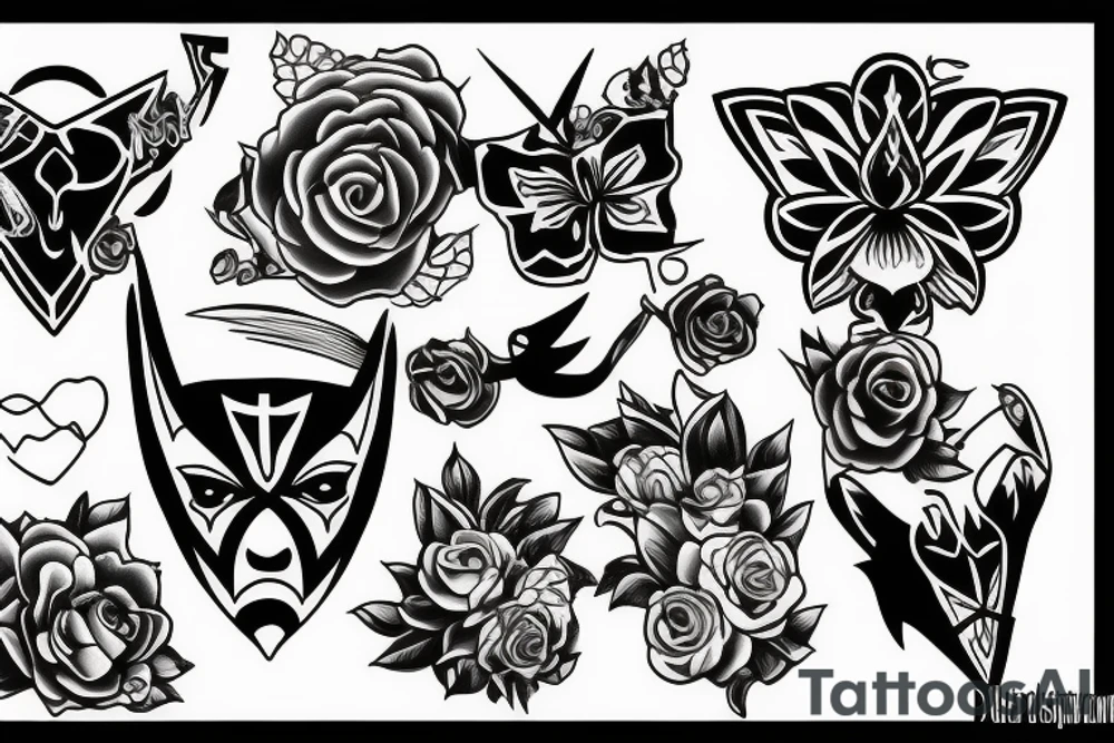 kiss tattoo idea