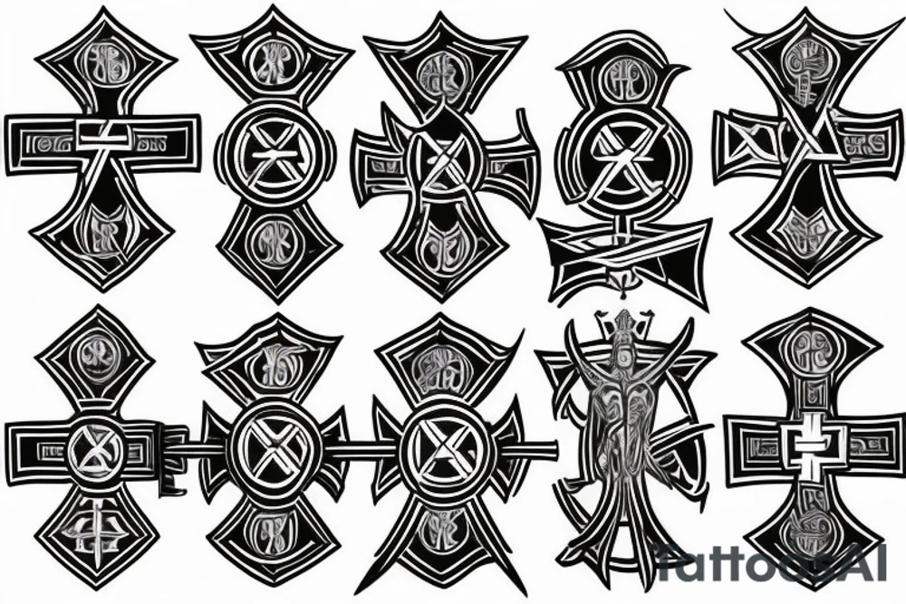 templar cross tattoo idea