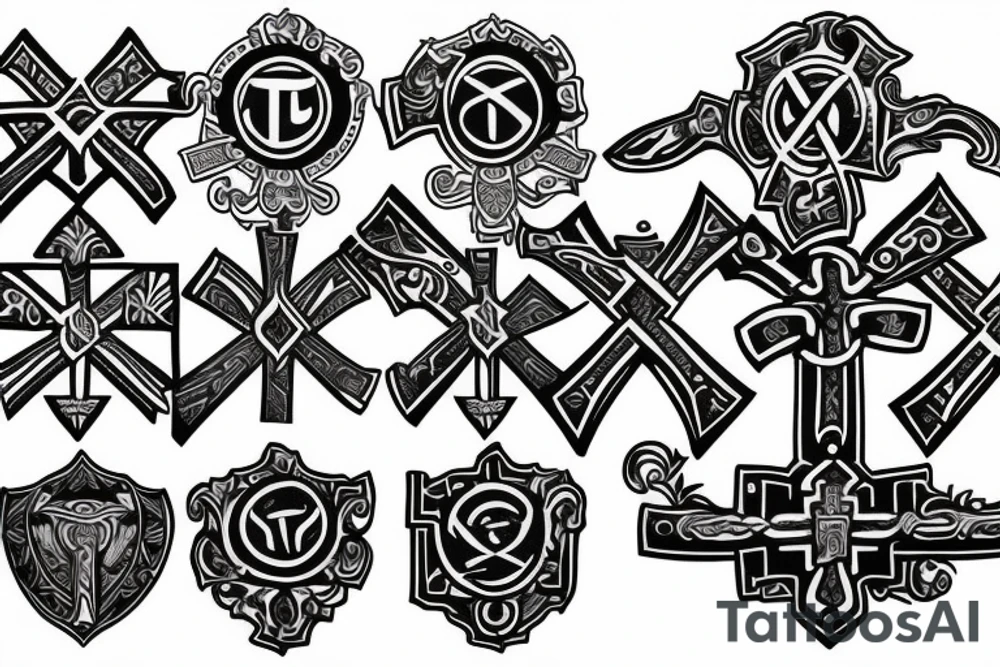 templar cross tattoo idea