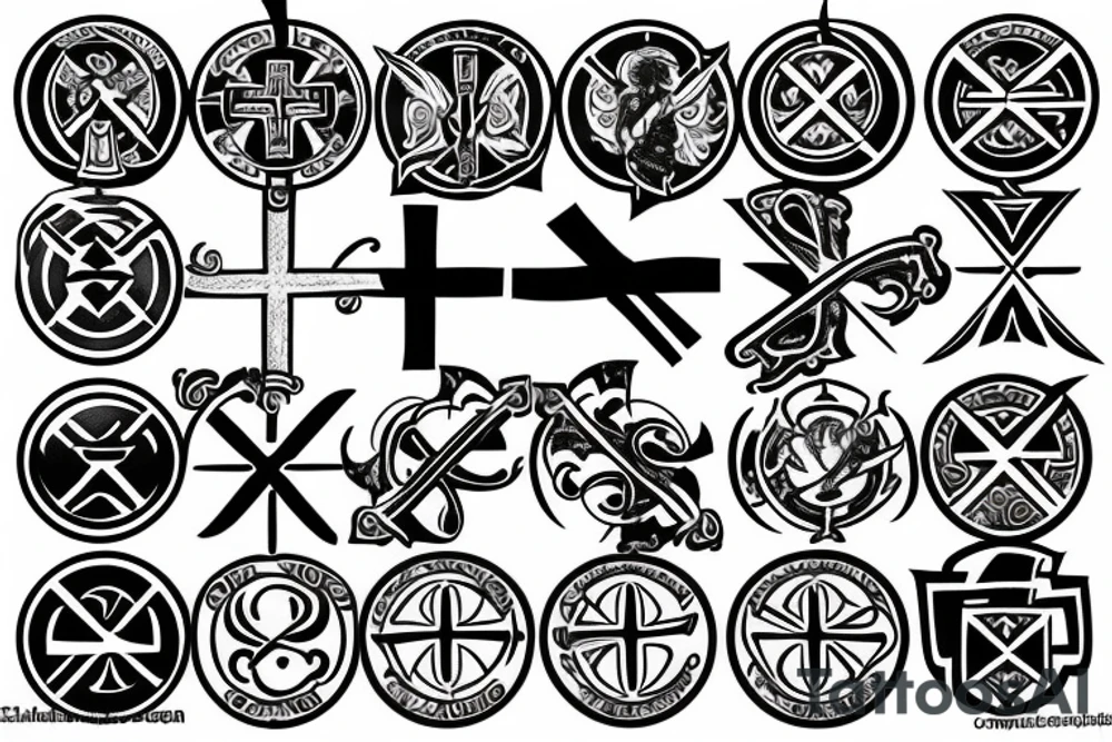 templar cross tattoo idea
