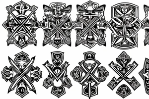 templar cross tattoo idea