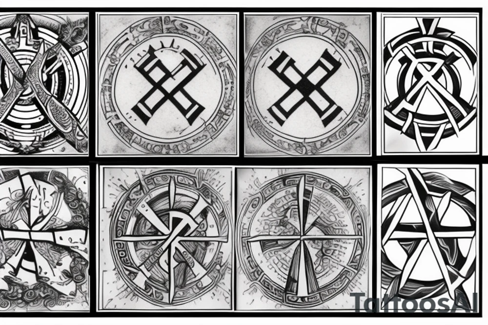templar cross tattoo idea