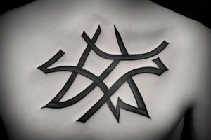 templar cross sign tattoo idea