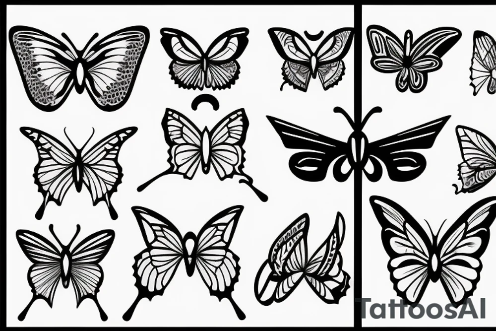 butterfly knife tattoo idea