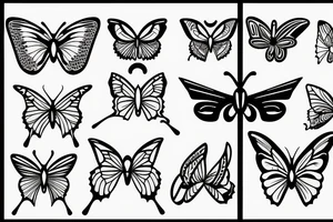 butterfly knife tattoo idea