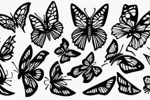 butterfly knife tattoo idea