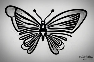 butterfly-knife tattoo idea