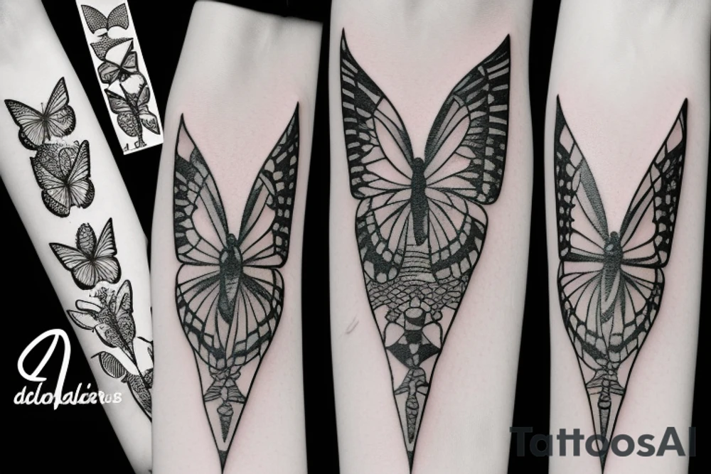 butterfly-knife tattoo idea