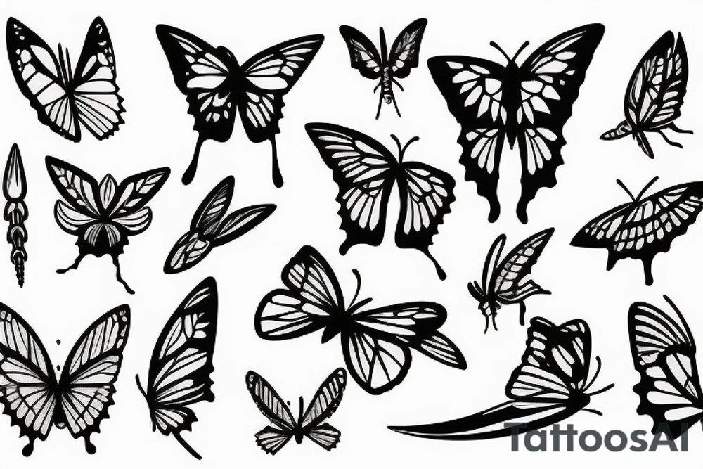 butterfly-knife tattoo idea