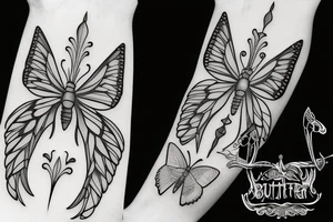 butterfly-knife tattoo idea