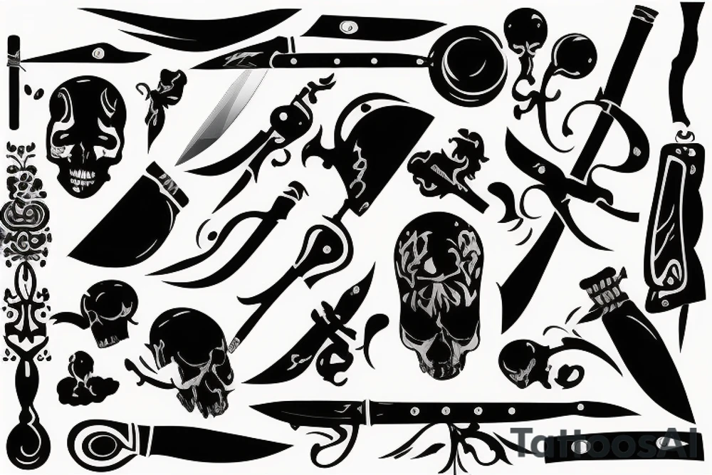 knife tattoo idea