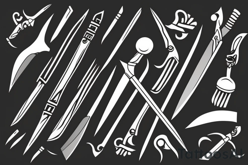 knife tattoo idea