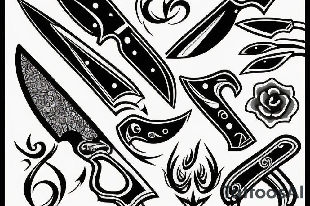 knife tattoo idea
