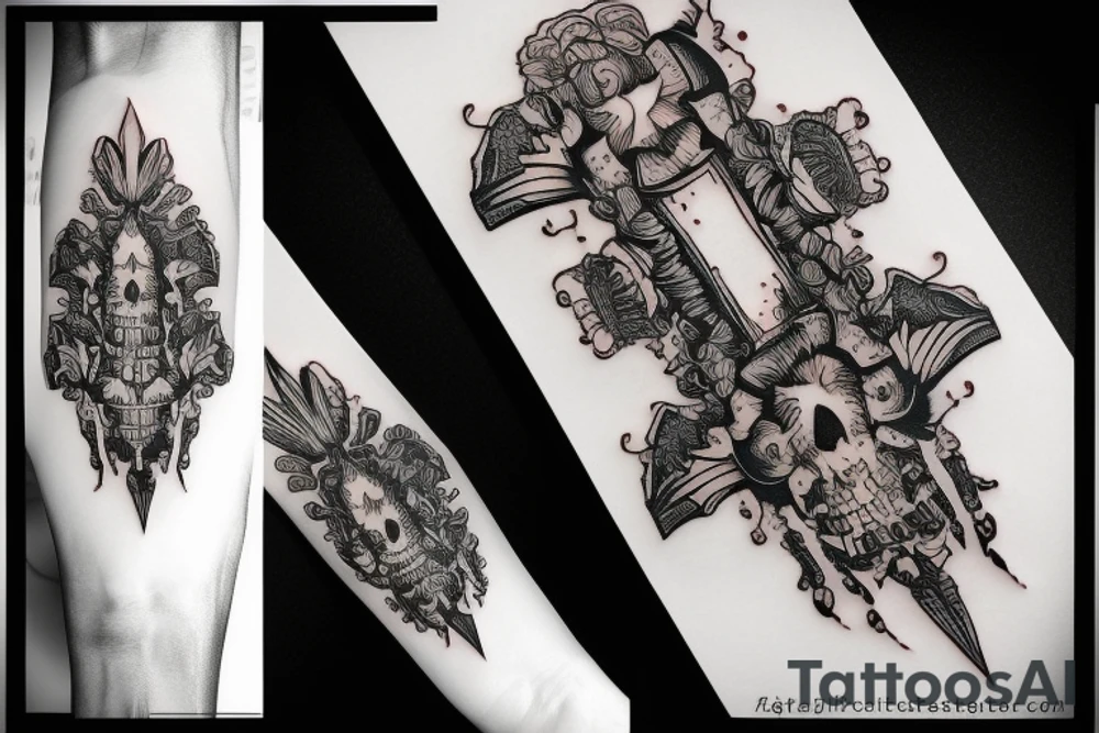 knife tattoo idea