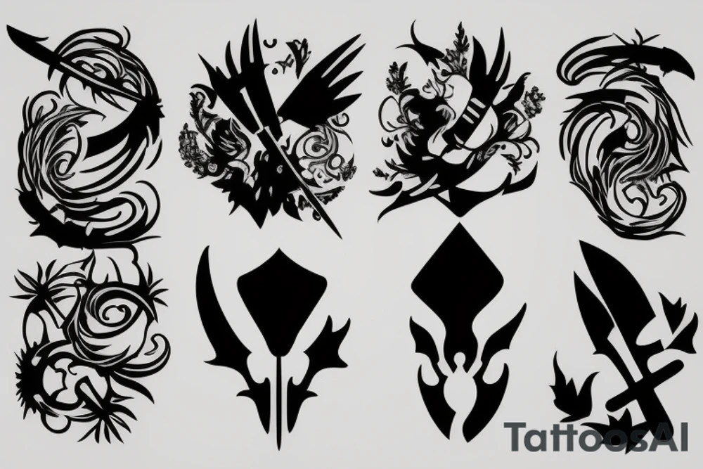 knife tattoo idea