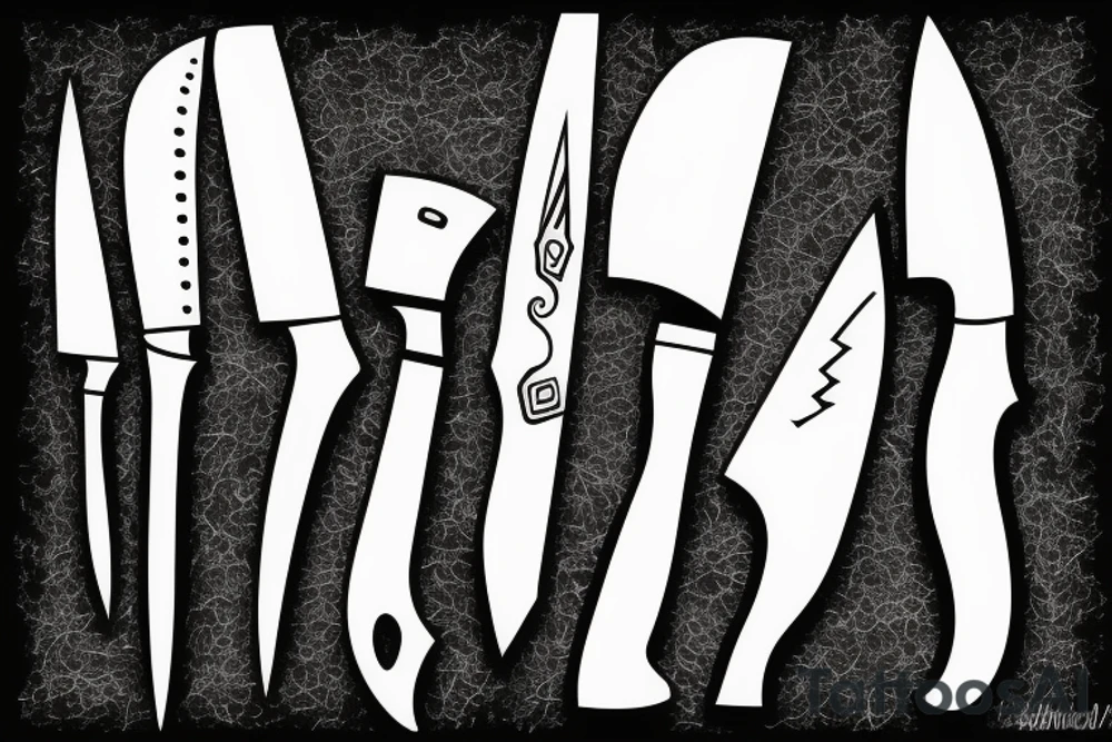 knife tattoo idea