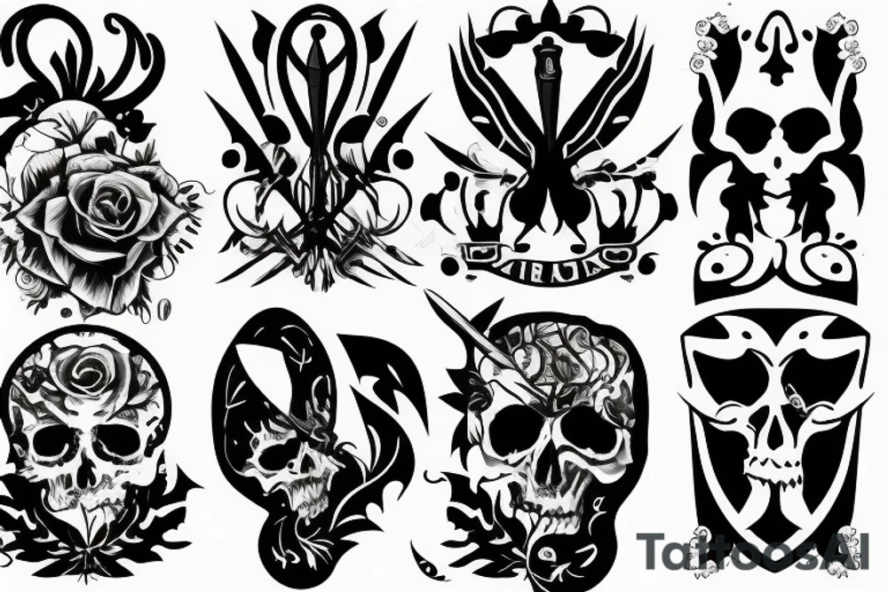 knife tattoo idea