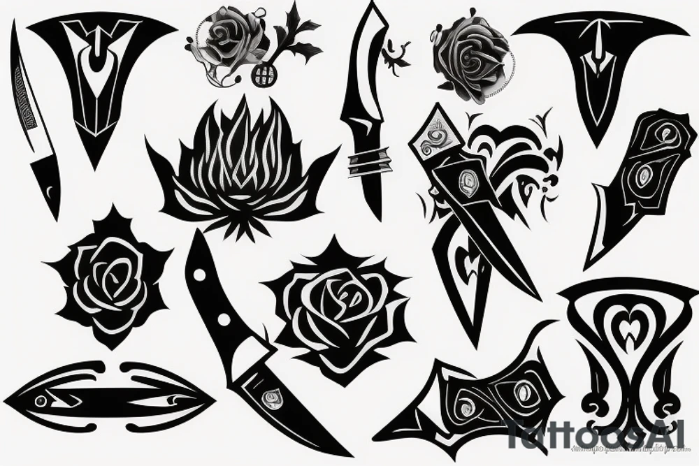 knife tattoo idea