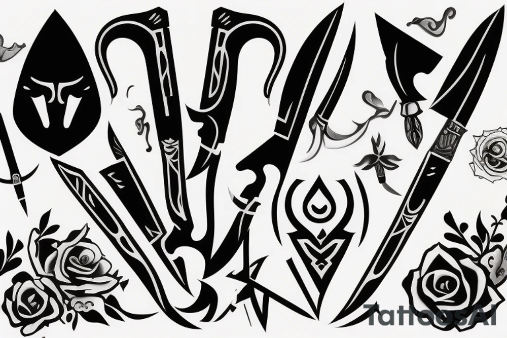 knife tattoo idea