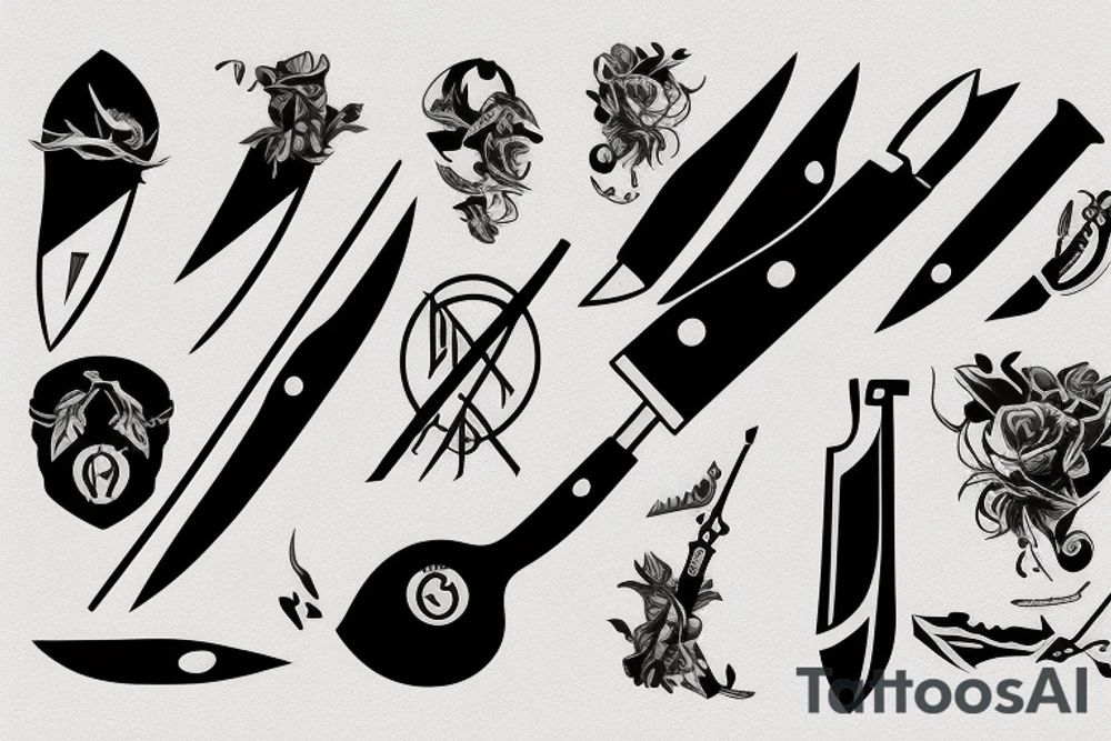 knife tattoo idea