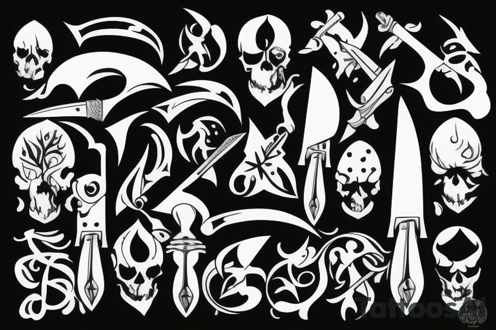 knife tattoo idea