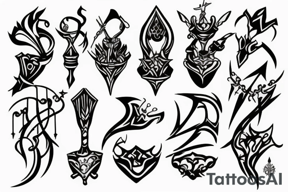 scepter tattoo idea