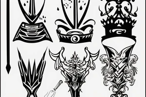 scepter tattoo idea