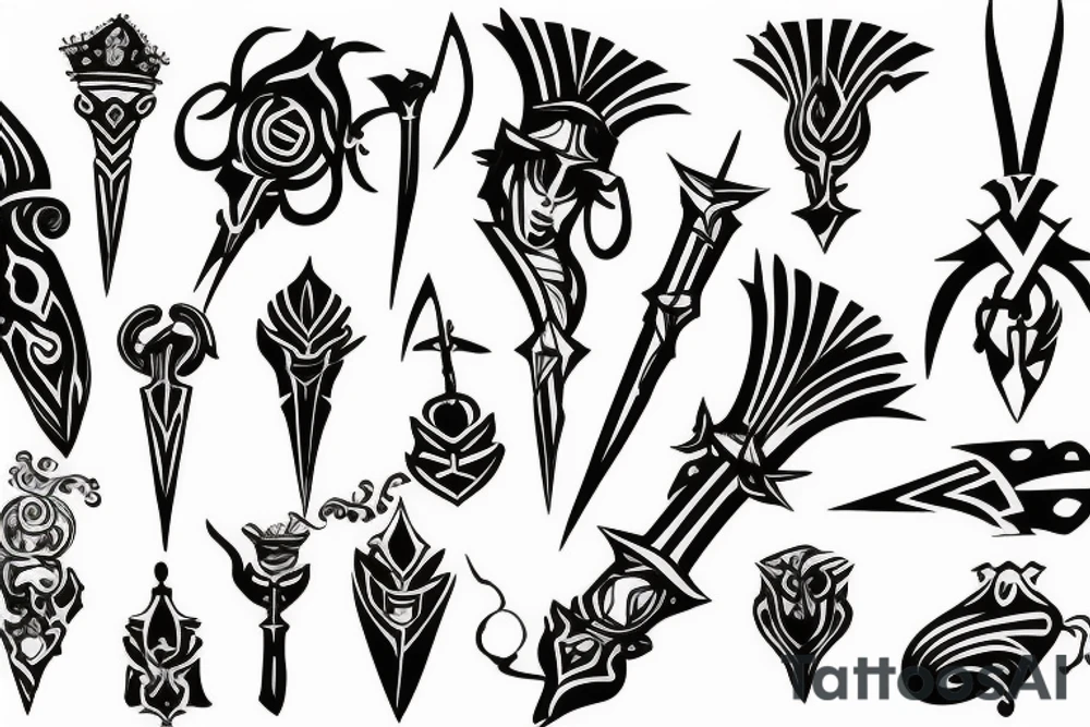 scepter tattoo idea