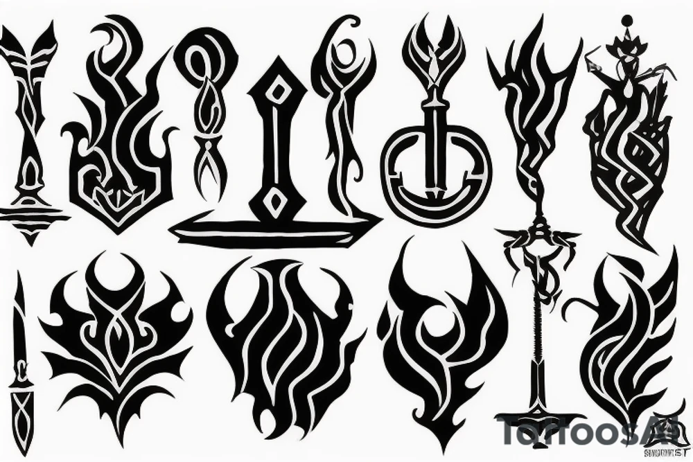 scepter tattoo idea