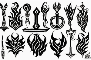 scepter tattoo idea