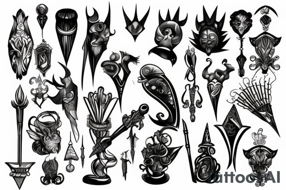 scepter tattoo idea