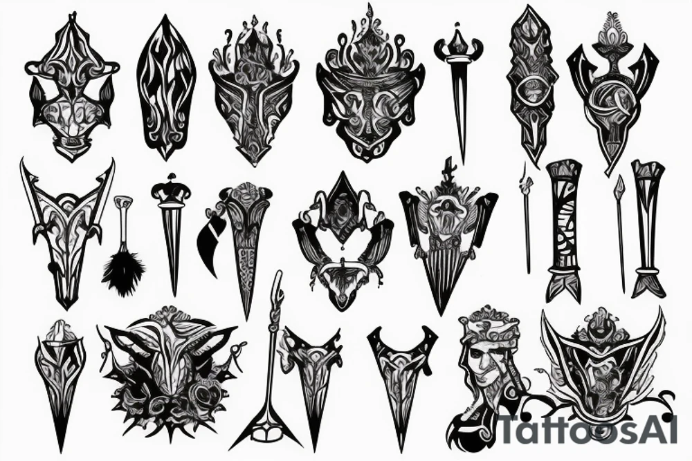 scepter tattoo idea