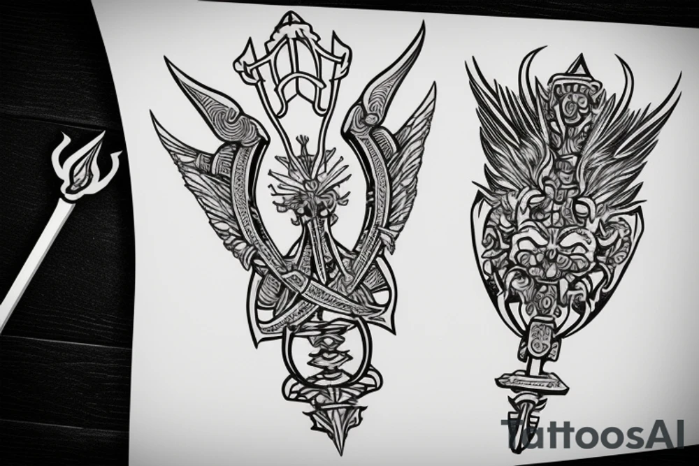 scepter tattoo idea