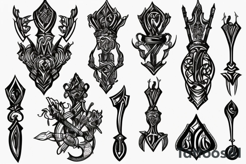 scepter tattoo idea
