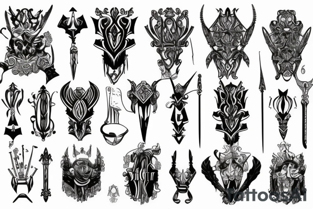 scepter tattoo idea