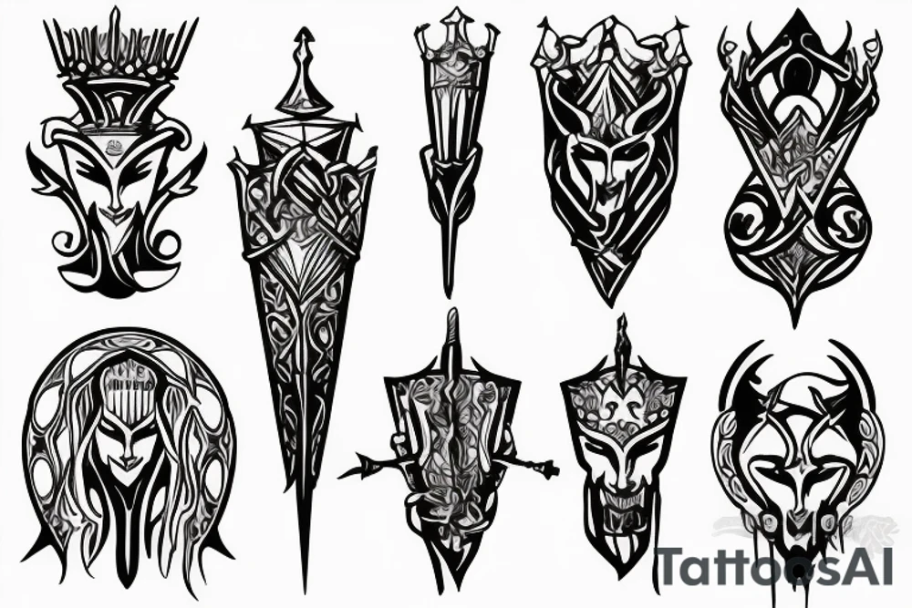 scepter tattoo idea