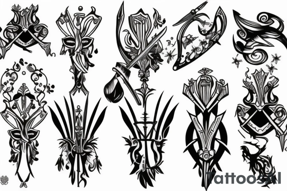 scepter tattoo idea