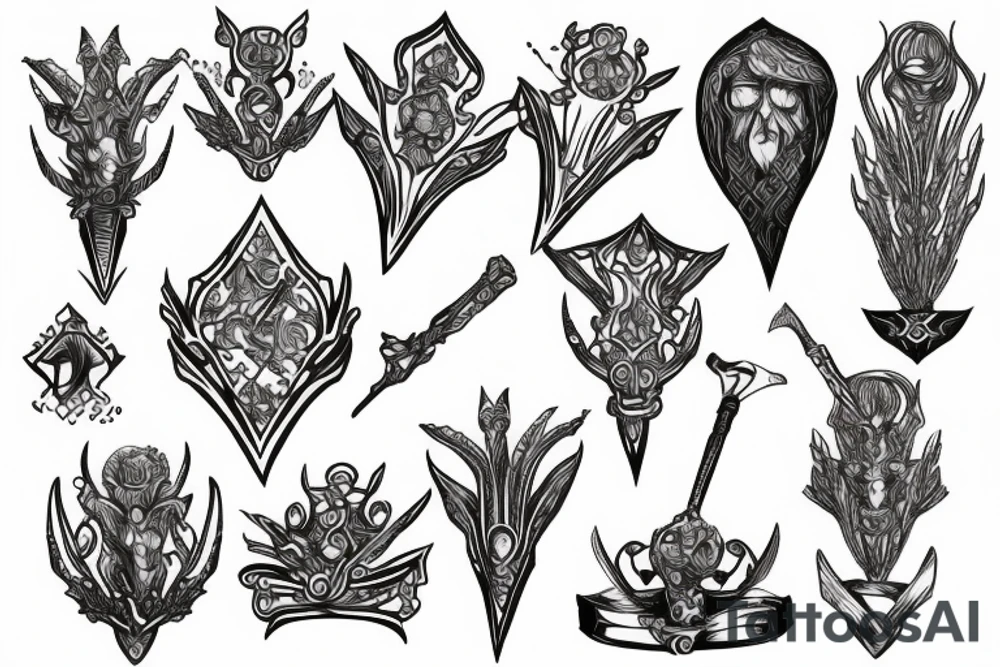 scepter tattoo idea
