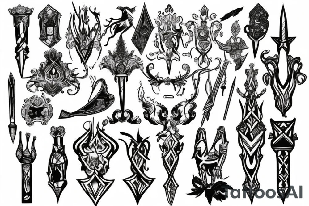 scepter tattoo idea