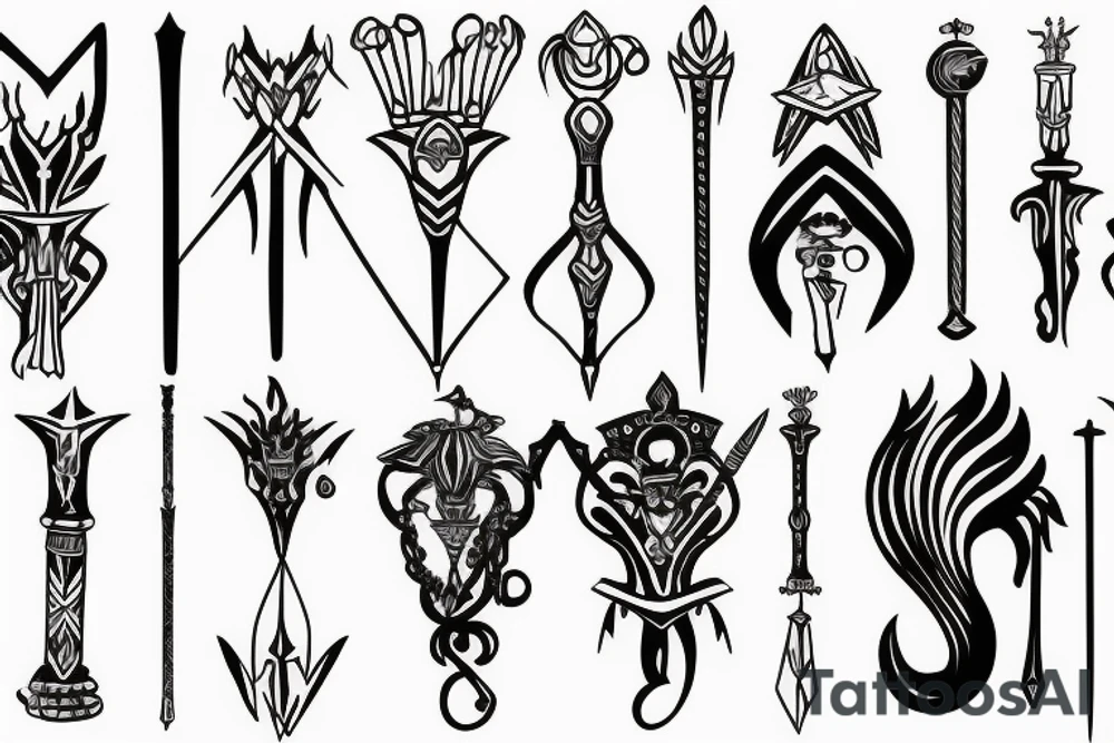 scepter tattoo idea