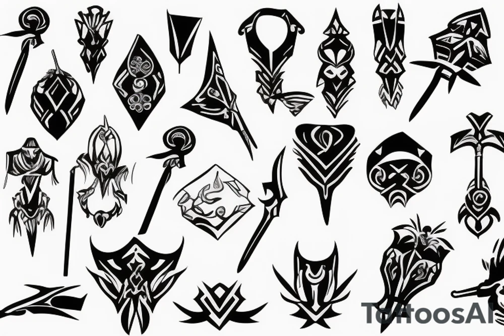 scepter tattoo idea