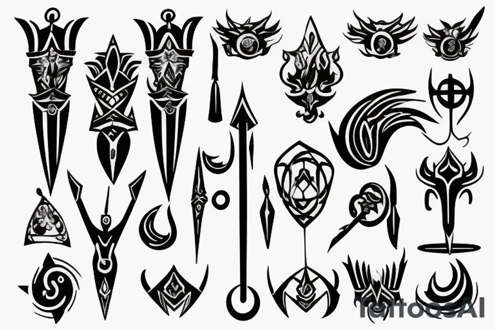 scepter tattoo idea