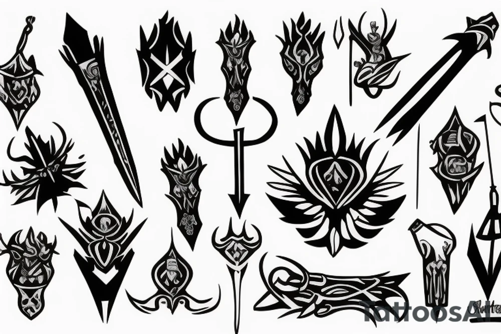 scepter tattoo idea